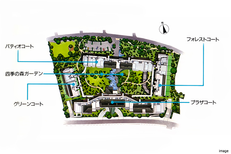 敷地配置図｜ファミールグラン高井戸デュープレックス